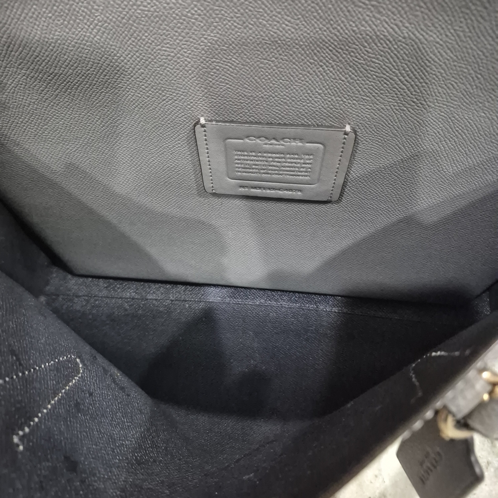 Coach Gray Leather Tote Bag - Picture 3 of 6